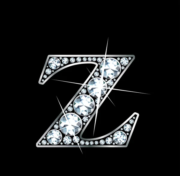 Diamant "z" — Stockvector