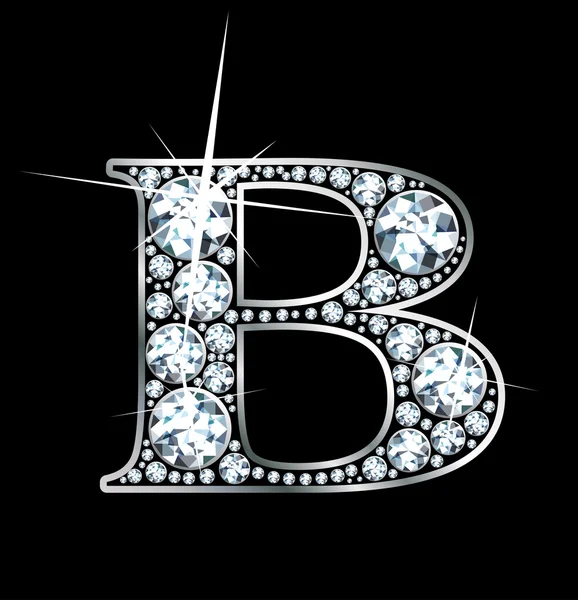 Diamant "b" — Stockvektor