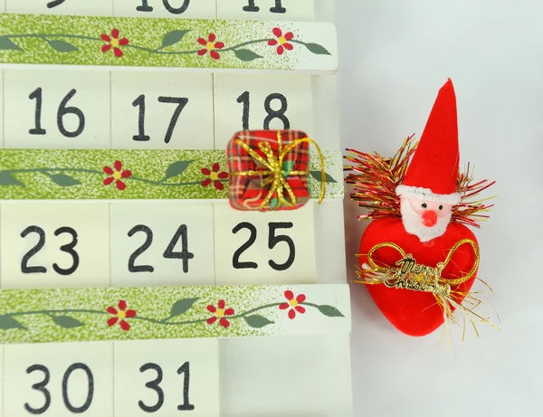 Calendar with Christmas Day — Stock Photo, Image