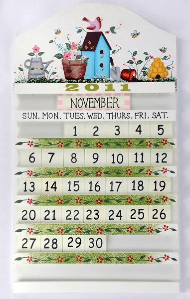 Kalendář - listopad — Stock fotografie