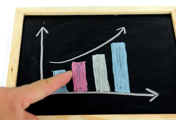 stock image Draw growth chart