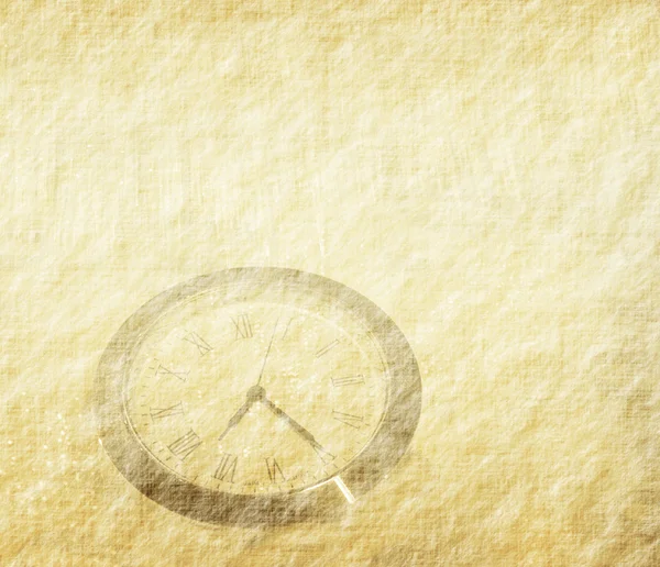 Clock with set of abstract painted background — Stock Photo, Image