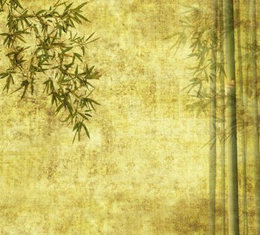 Light Golden bamboo Background great for any project. frame of bamboo-leave clipart