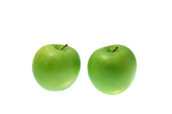 Manzanas aisladas en blanco — Foto de Stock