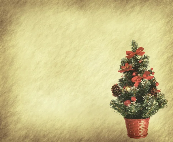 Background with Christmas tree — Stock Photo, Image