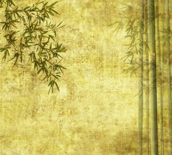 Licht gouden bamboe achtergrond geweldig voor elk project. frame van bamboe-verlof — Stockfoto