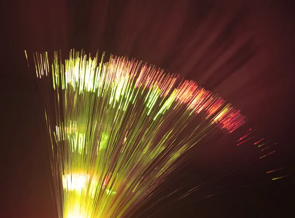 Imagem de fibra óptica com detalhes e efeitos de luz — Fotografia de Stock