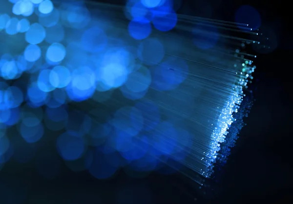 Fundo de fibra óptica com muitos pontos de luz — Fotografia de Stock