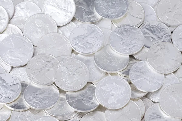 Shiny coins background — Stock Photo, Image
