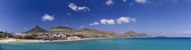 Porto Santo island panorama clipart