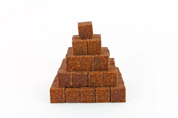 Pyramide en cubes de sucre — Photo