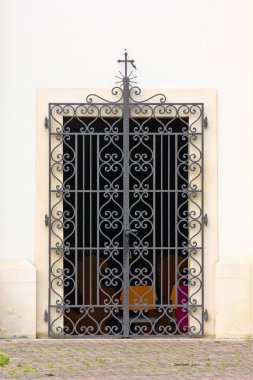 Old iron gate clipart