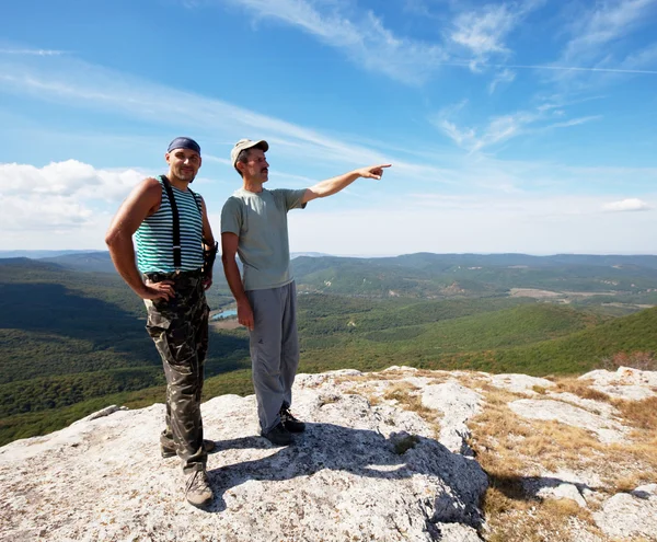 Hikers in Crimea — Stock Photo, Image