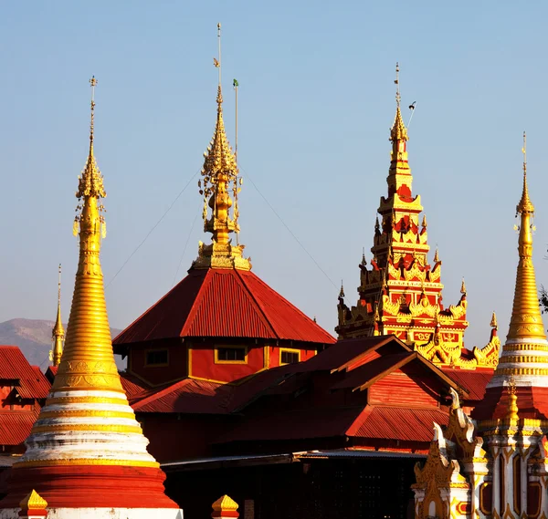 在缅甸寺 — 图库照片