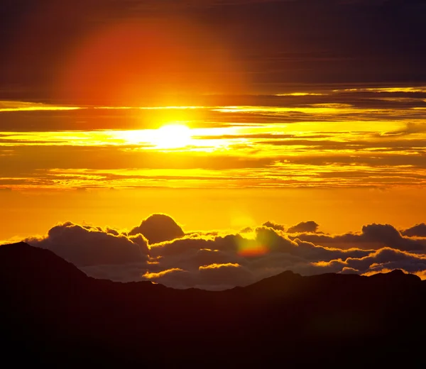 Захід сонця на Гаваях — стокове фото