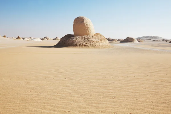 Hvit ørken i Egypt – stockfoto