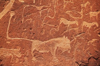 African petroglyph clipart