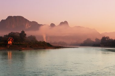 Laos landscapes clipart