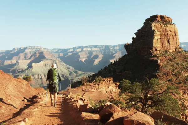 Wanderung im Grand Canyon — Stockfoto