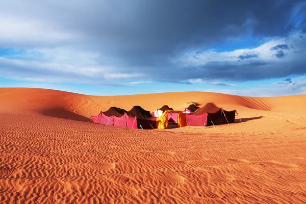 Tábor v poušti — Stock fotografie