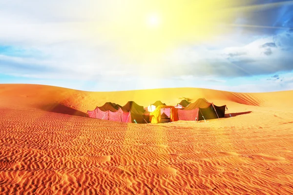 Camp dans le désert — Photo