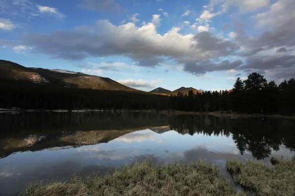 stock image Lake on the sunset