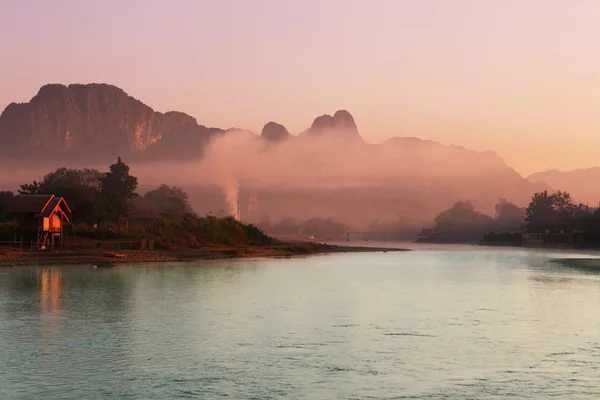 Laos landschaften — Stockfoto