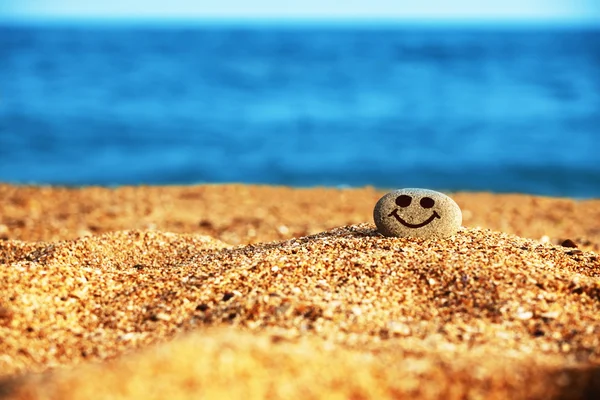 Pebble on sea beach — Stock Photo, Image