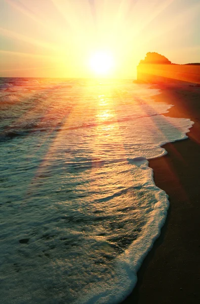 Morze zachody słońca — Zdjęcie stockowe