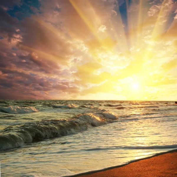 Havet solnedgångar — Stockfoto