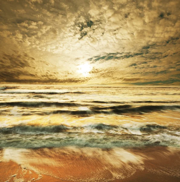 Sonnenuntergänge am Meer — Stockfoto