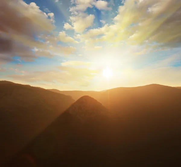 Stock image Sunset in mountains