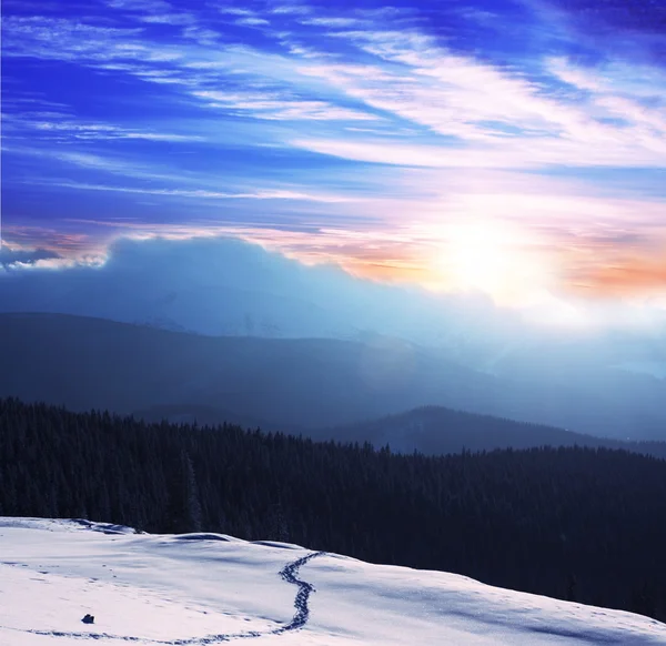 Χειμώνα βουνά — Φωτογραφία Αρχείου