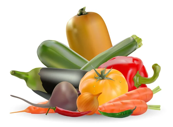 Collecte de légumes — Image vectorielle