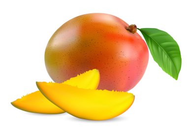 Fresh mango fruit clipart