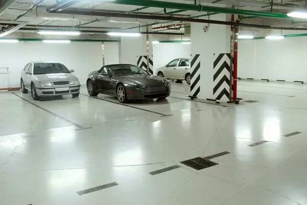 Underground parking of cars — Stock Photo, Image