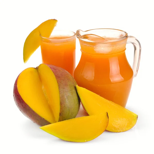 Succo di mango e frutta — Foto Stock
