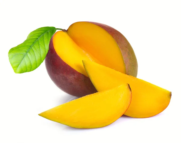 Mango met sectie — Stockfoto