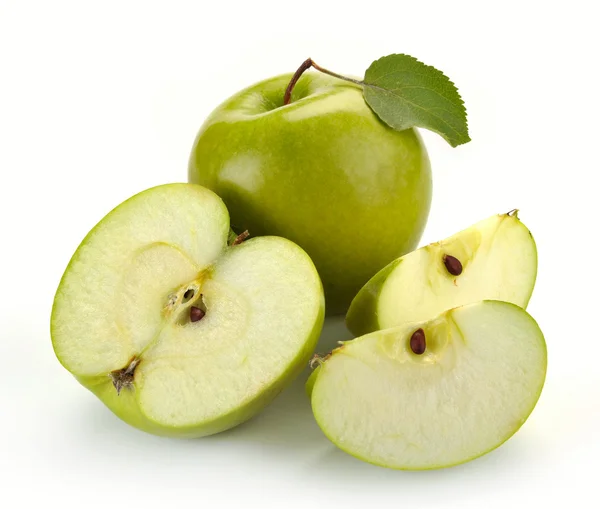 Świeże zielone jabłko — Zdjęcie stockowe