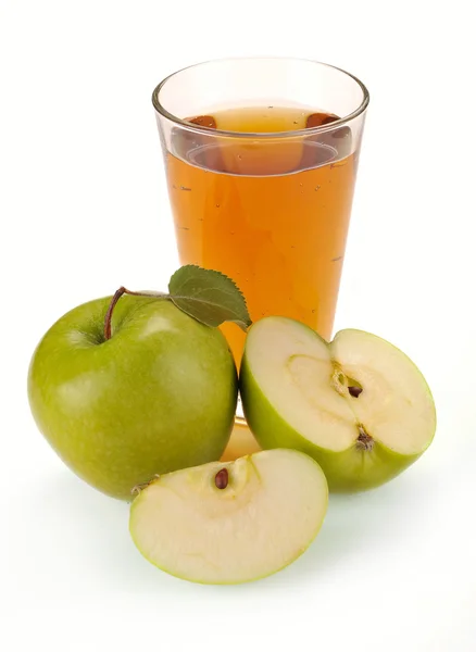 Sok jabłkowy i owoców — Zdjęcie stockowe