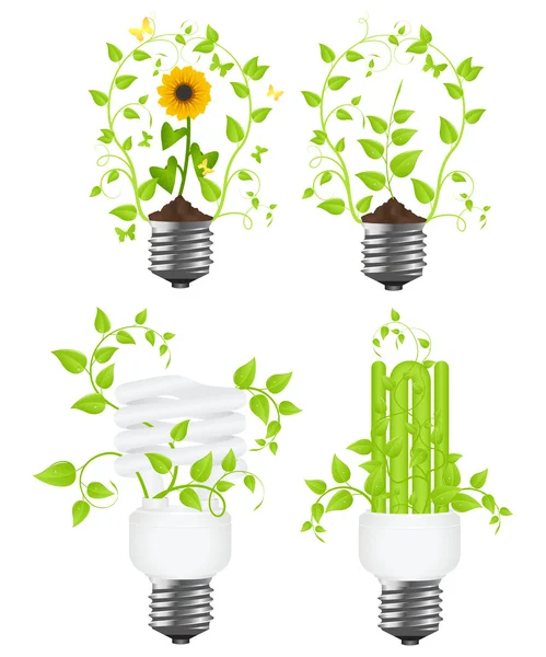 Ajuste la luz ecológica — Vector de stock