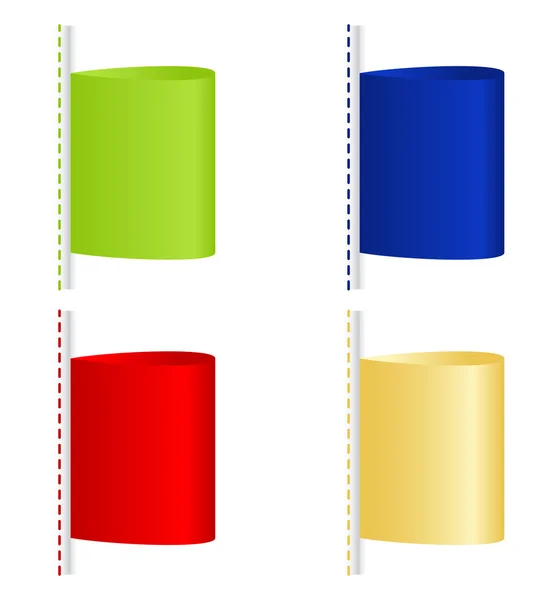 Étiquettes colorées — Image vectorielle
