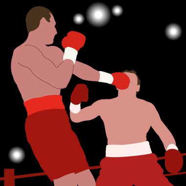 Boxing champion clipart