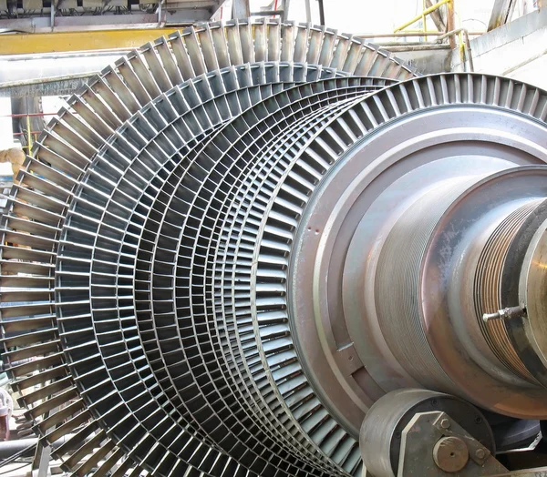 stock image Power generator steam turbine during repair