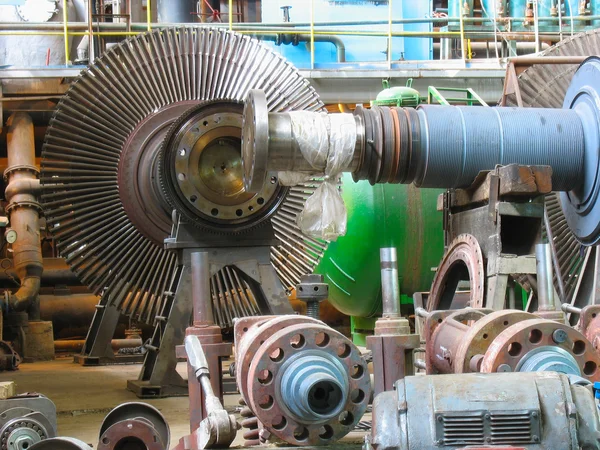 Generador de energía turbina de vapor durante la reparación — Foto de Stock