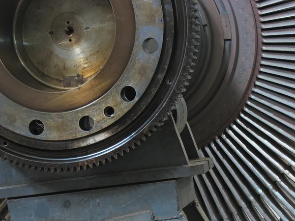Power generator stoomturbine tijdens reparatie — Stockfoto