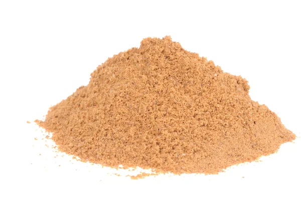 Powdered Mustard isolated on the white background — Stock Photo, Image