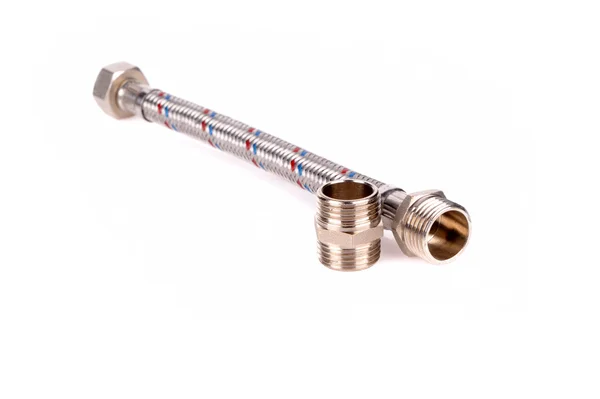 Stock image Hosepipe with screw-nut isolated on the white background