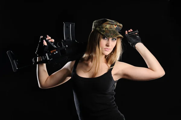 セクシーな軍の女の子 — ストック写真