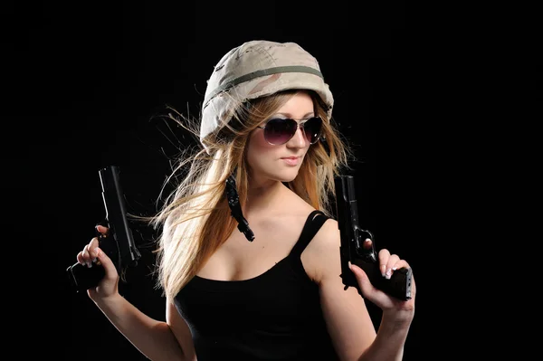セクシーな軍の女の子 — ストック写真